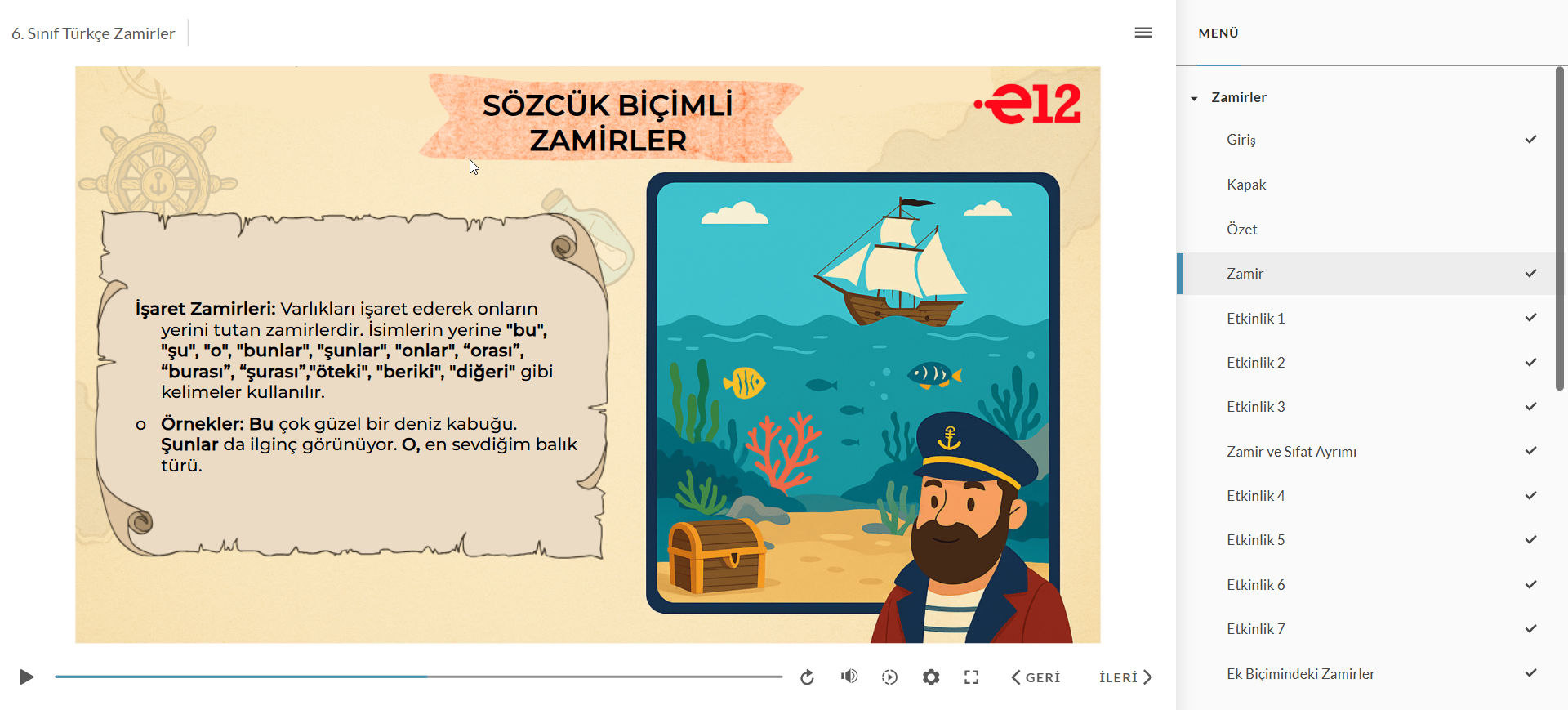 İnteraktif Konu Anlatım Sunumları - Görsel 1